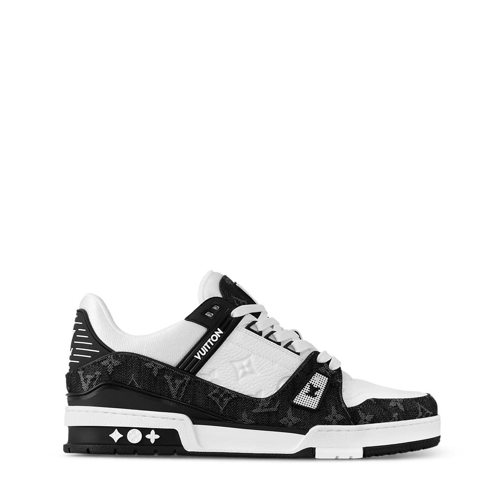 Louis Vuitton Trainer `White Black Monogram`