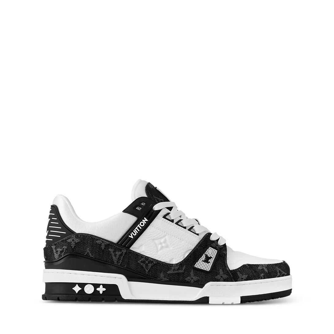 Louis Vuitton Trainer `White Black Monogram`