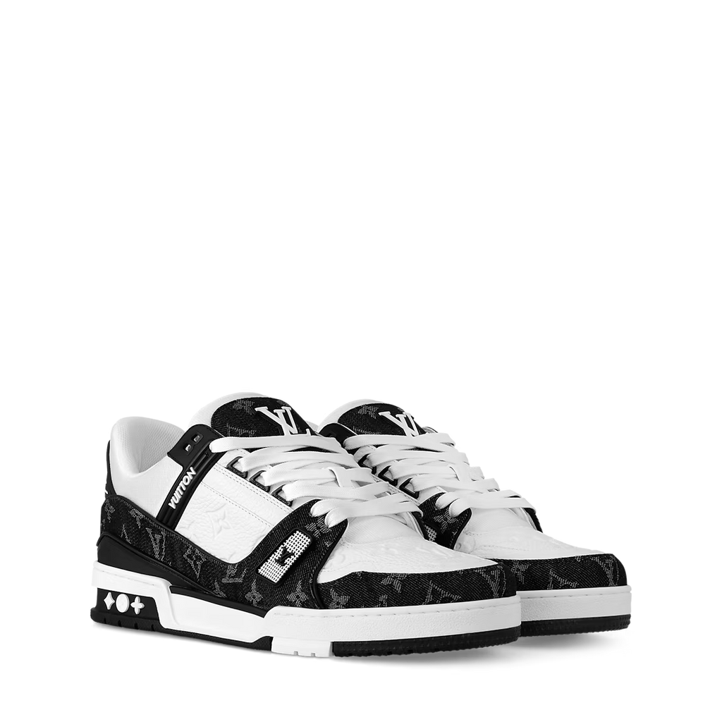 Louis Vuitton Trainer `White Black Monogram`
