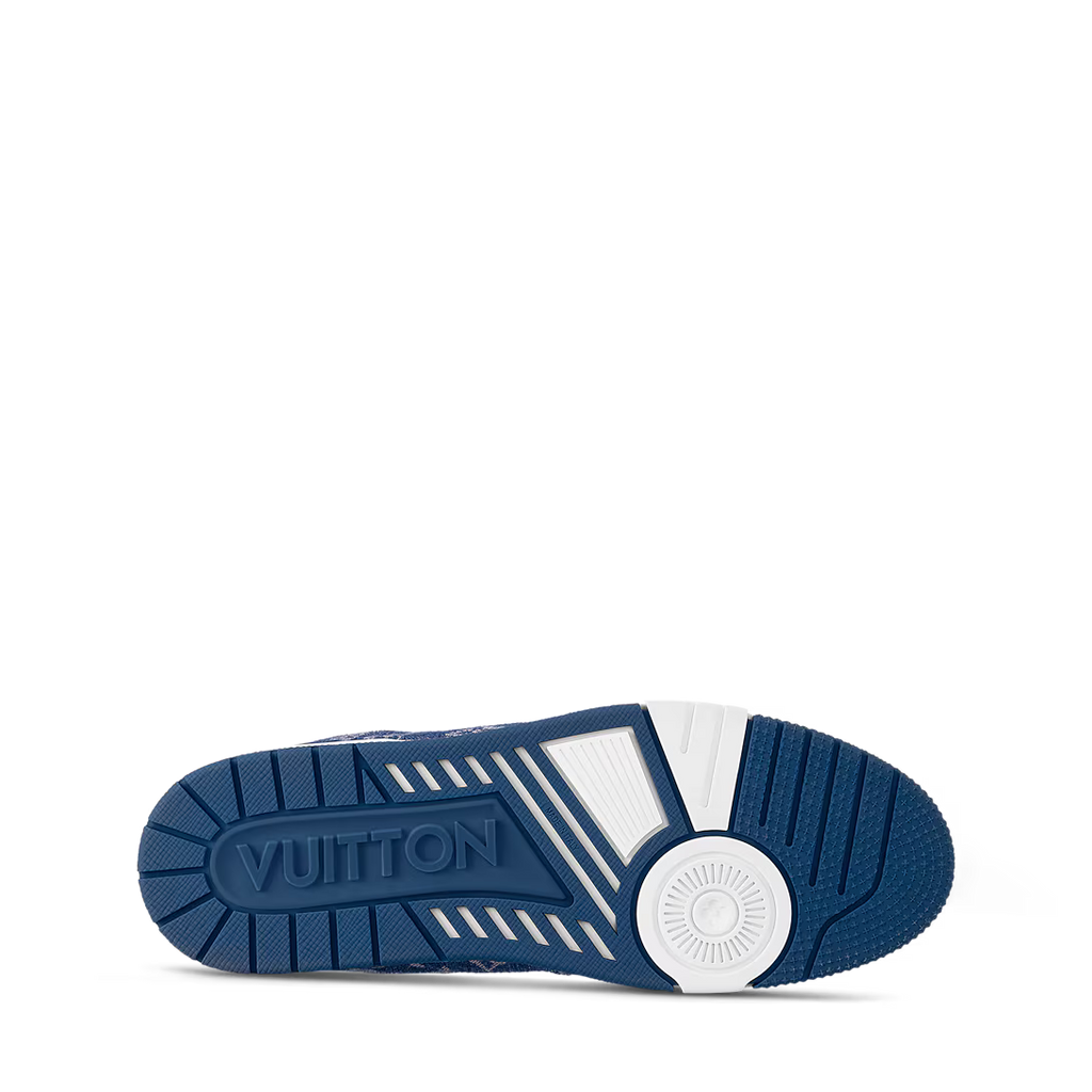 Louis Vuitton Trainer `White Blue Monogram`