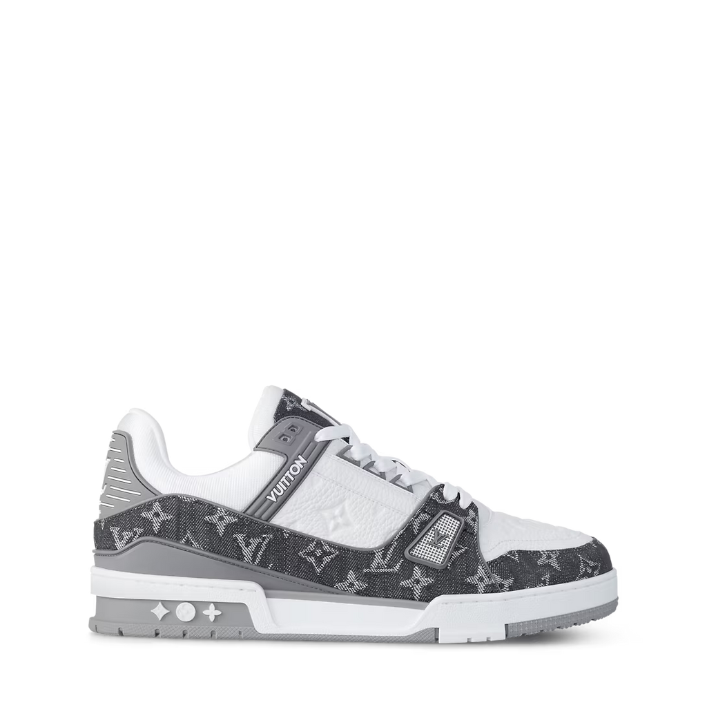 Louis Vuitton Trainer `White Grey Monogram`