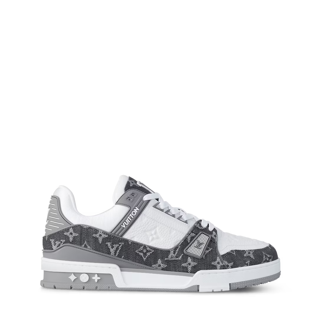 Louis Vuitton Trainer `White Grey Monogram`