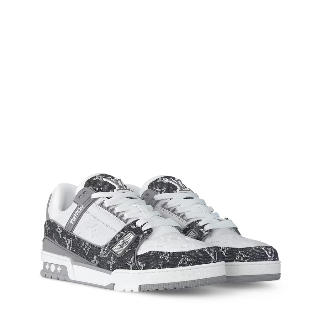 Louis Vuitton Trainer `White Grey Monogram`