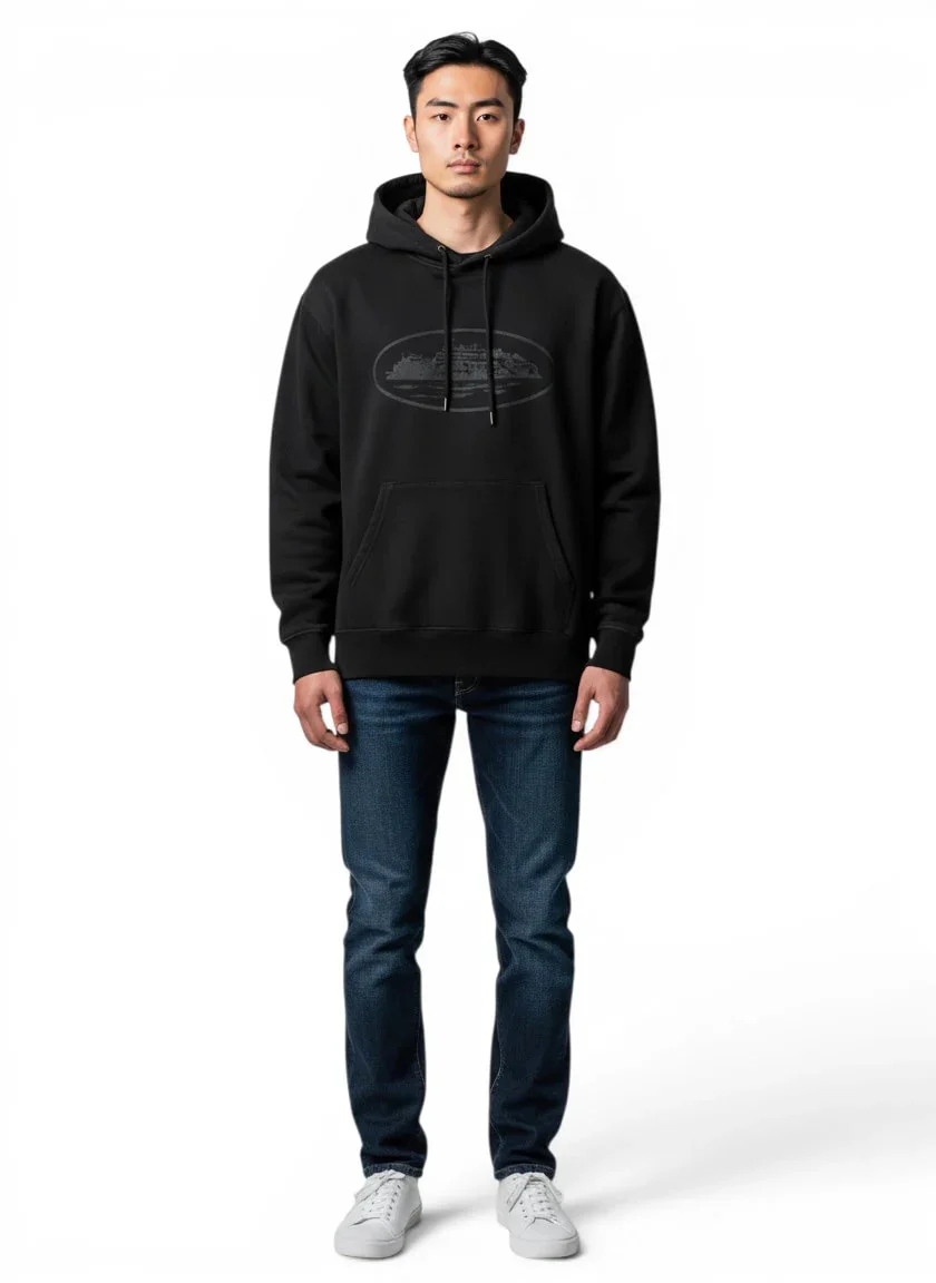Corteiz Alcatraz V2 Hoodie ´Triple Black´