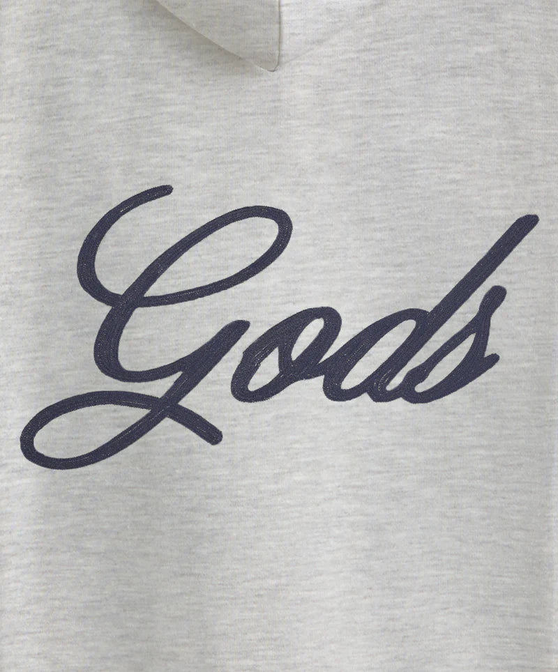 Fake Gods ´Love Script Hoodie Light Grey´