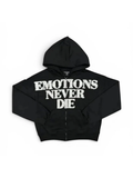 Mixed Emotions ´End Rhinestone Hoodie Black´
