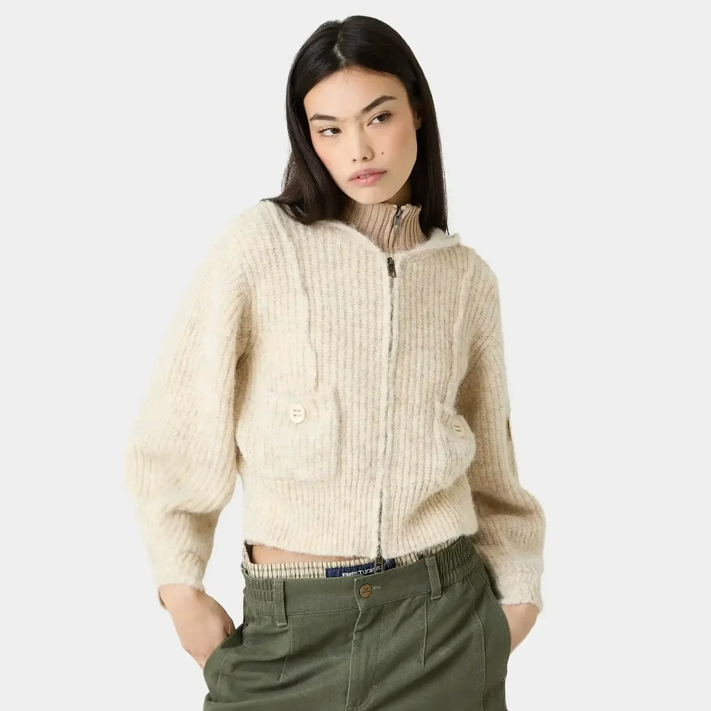 Eme Studios ´Zoe Off Sand´ Zipper Knit